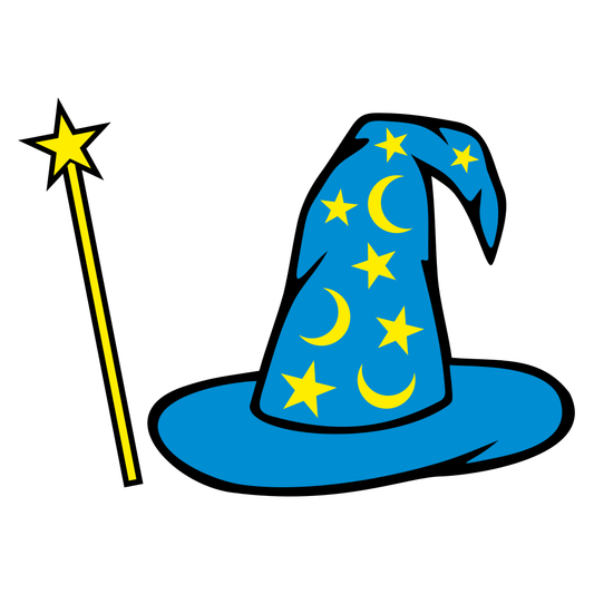 Create magical designs with a whimsical wizard hat vector