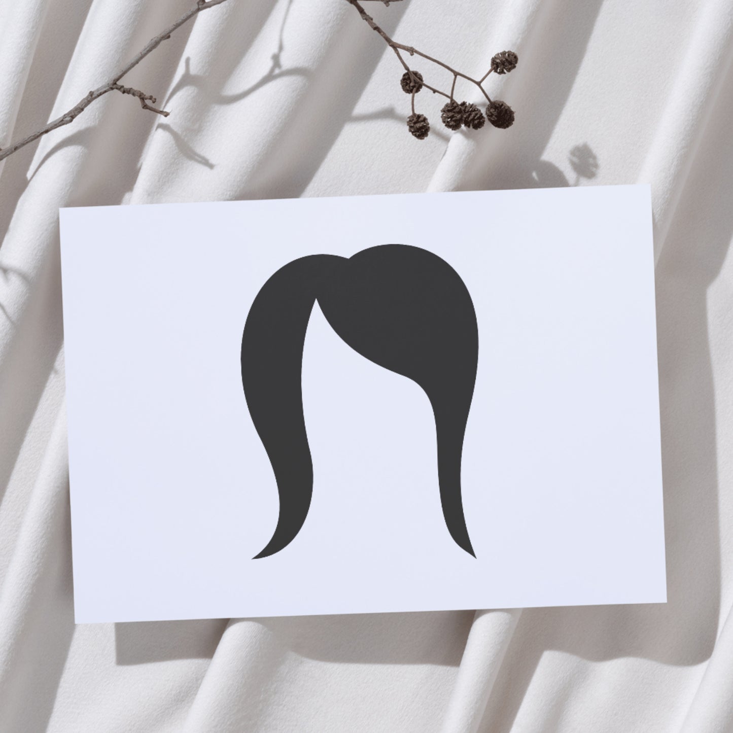 Elegant woman hairstyle vector design for cutting machines
