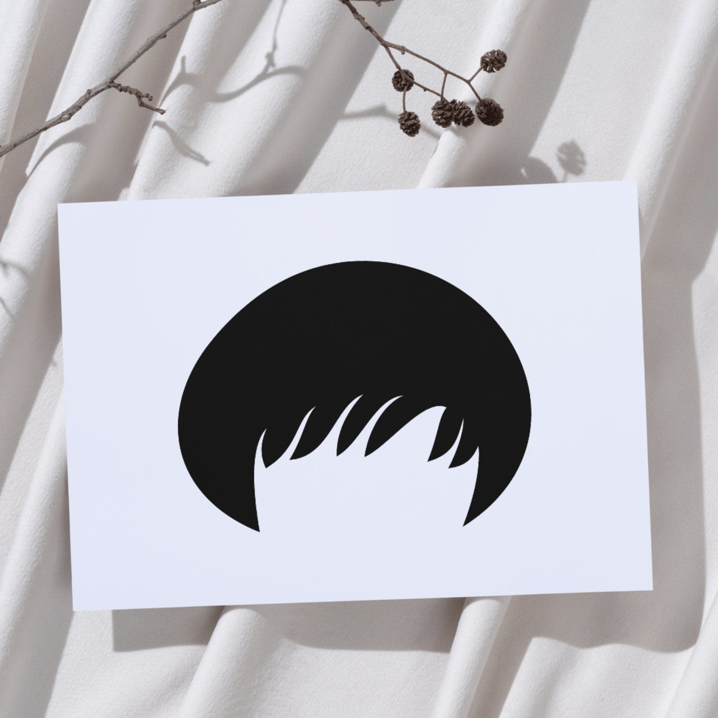 Creative vector hairstyle design for cut machine projects