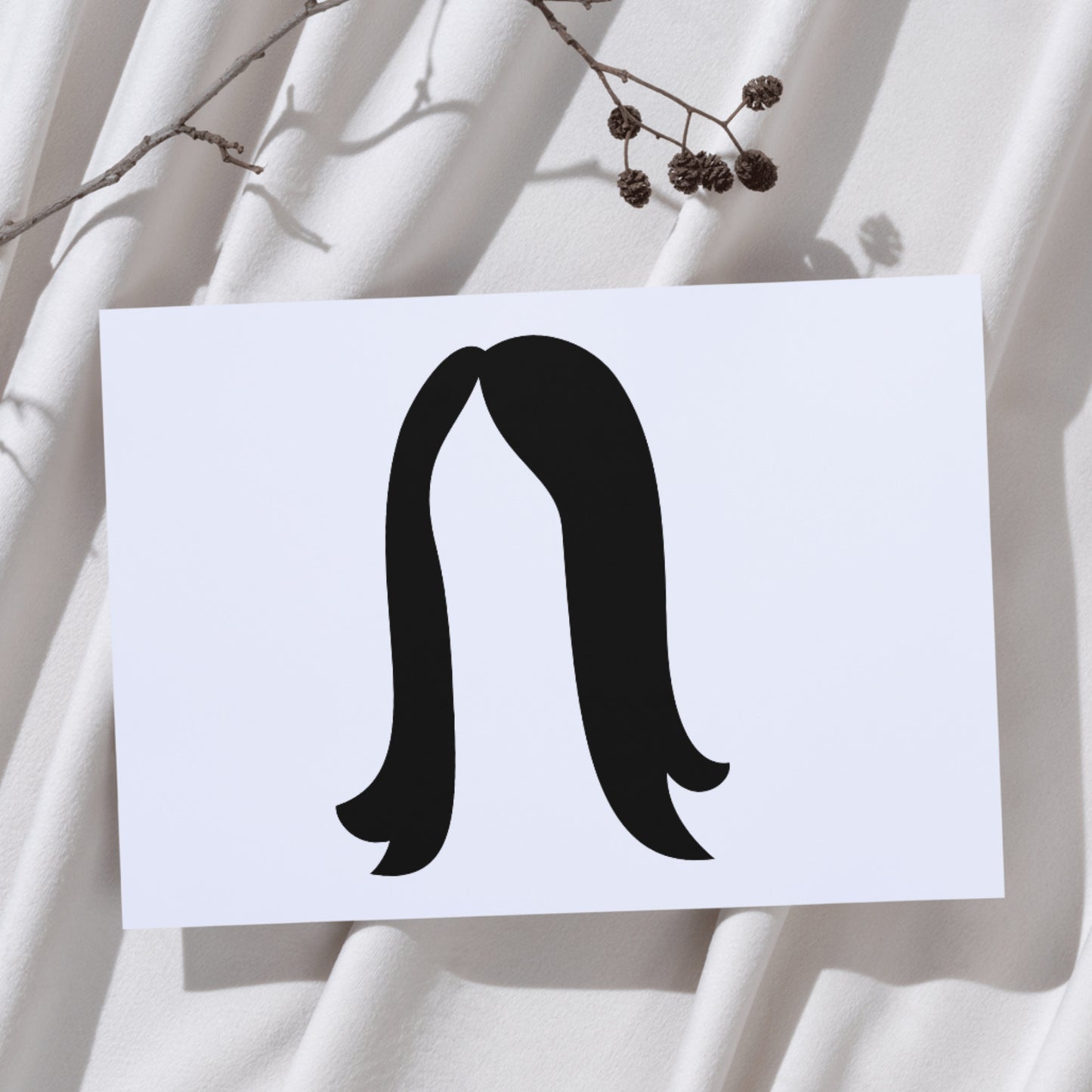 Stylish women's haircut vector for creative crafting projects