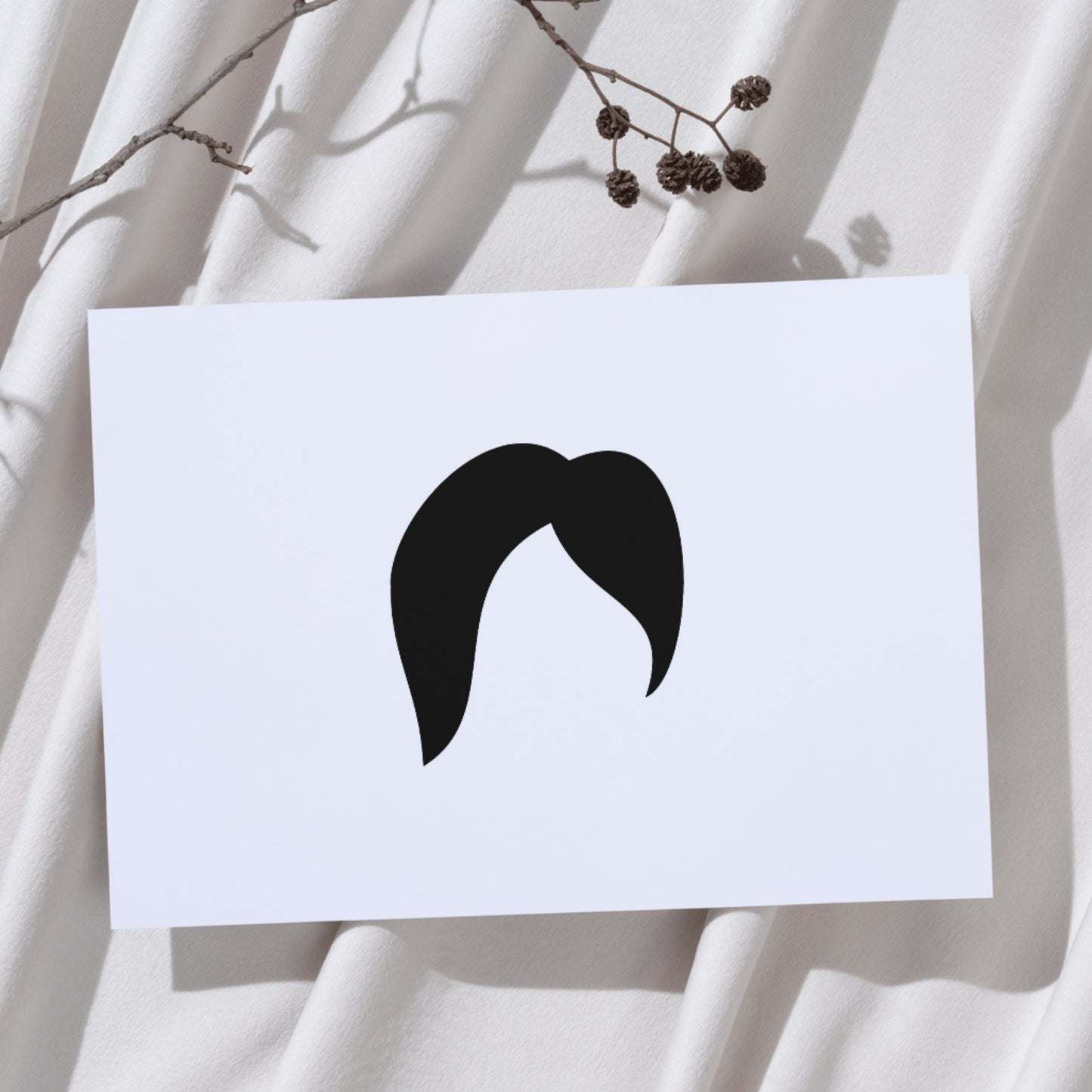 Creative vector svg file of stylish women's hairstyle design