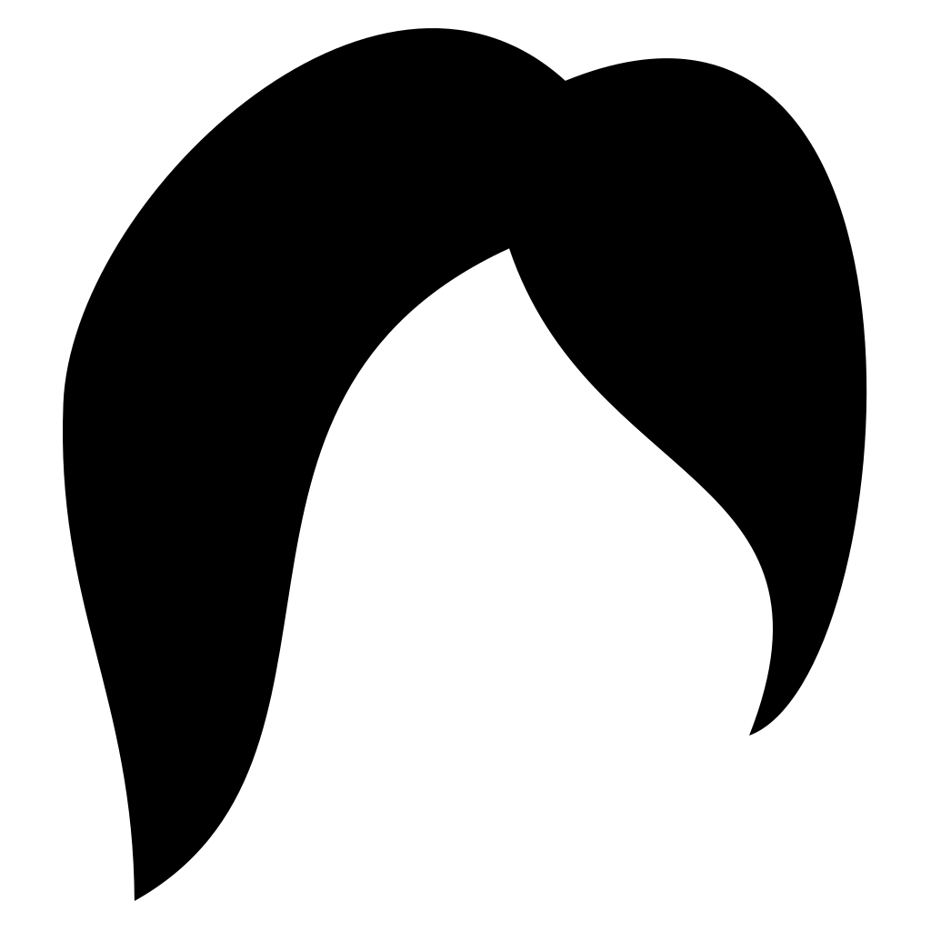 Creative vector svg file of stylish women's hairstyle design