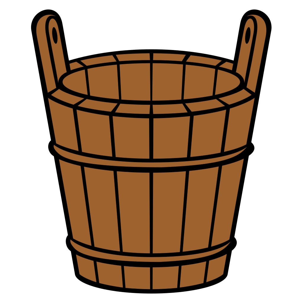 Rustic wooden bucket design for crafting projects