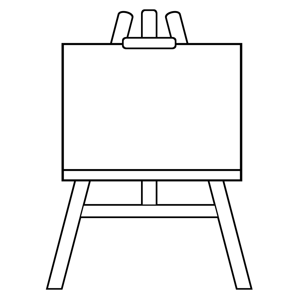 Creative wooden easel for artistic expression and design
