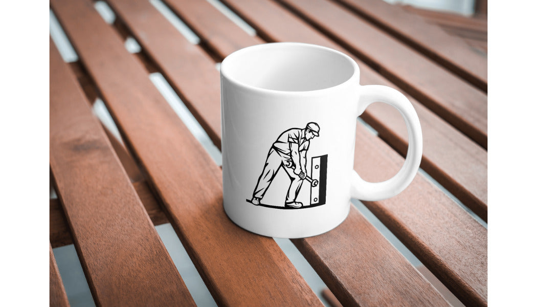 Skilled worker using a wrench in a creative crafting project