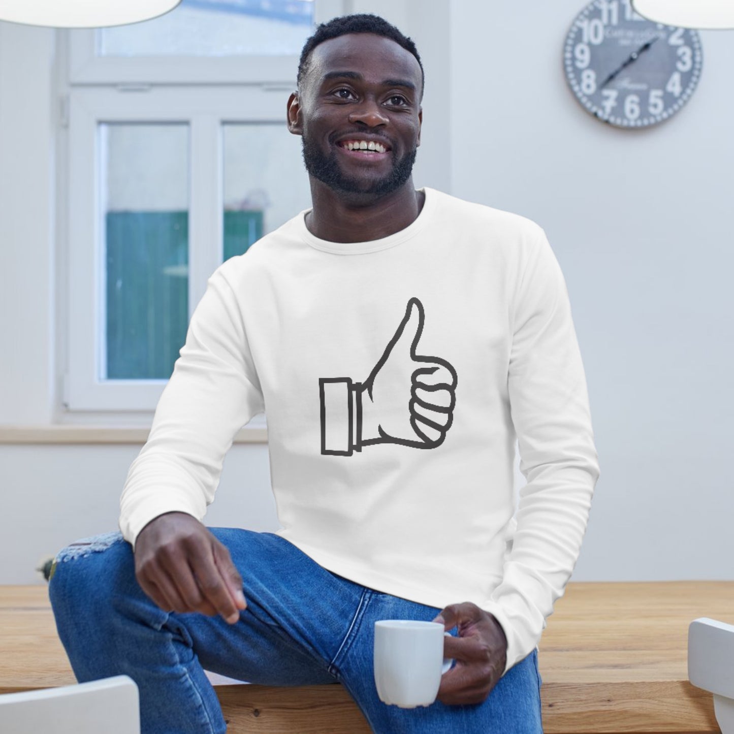 Creative thumbs up vector design for cutting machines