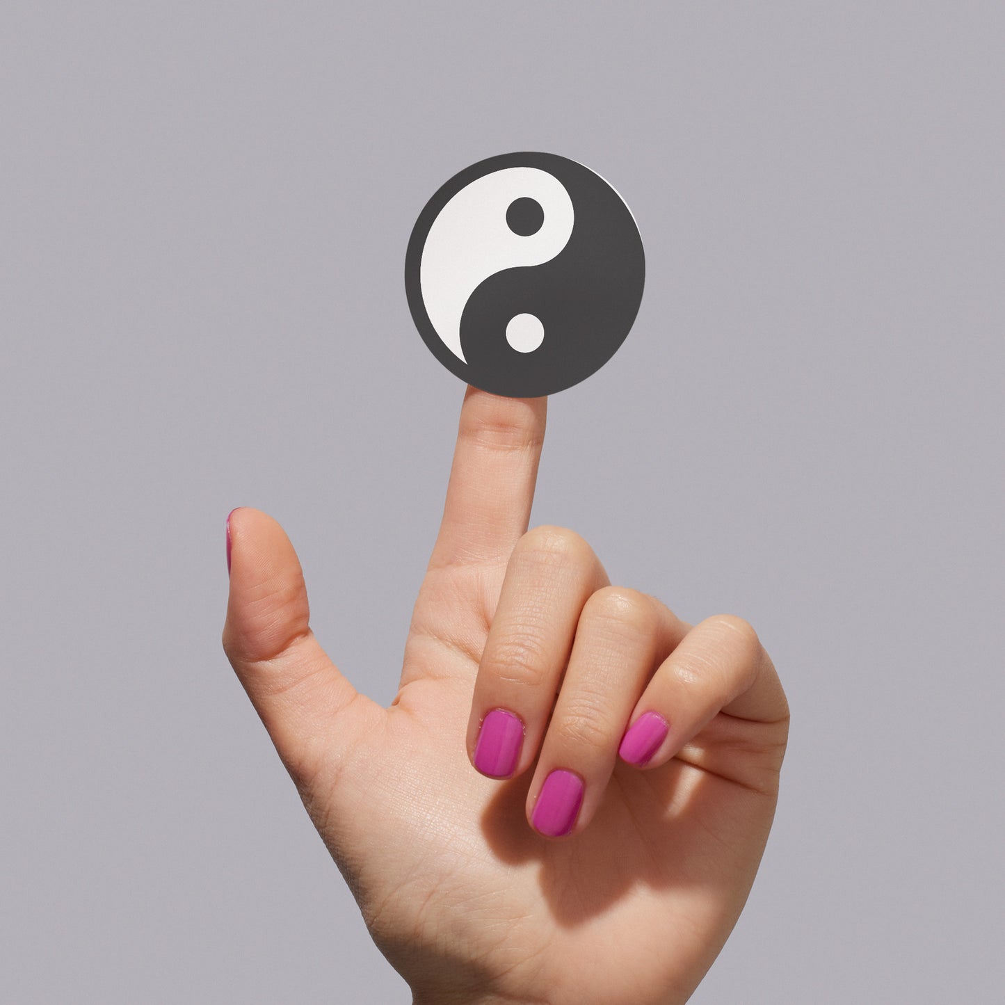 Yin yang design for creative projects and cutting tools