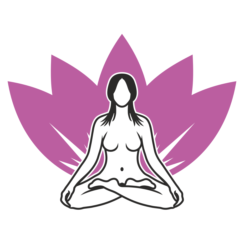 Elegant lotus yoga silhouette vector design for crafts