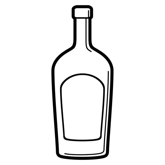 Create stunning designs with unique alcohol bottle vector art