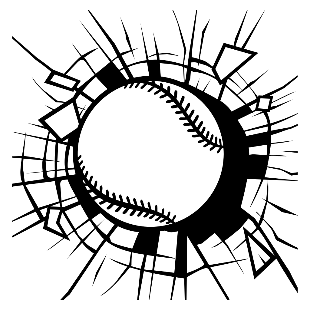 Design a striking baseball ball vector SVG for cutting machines