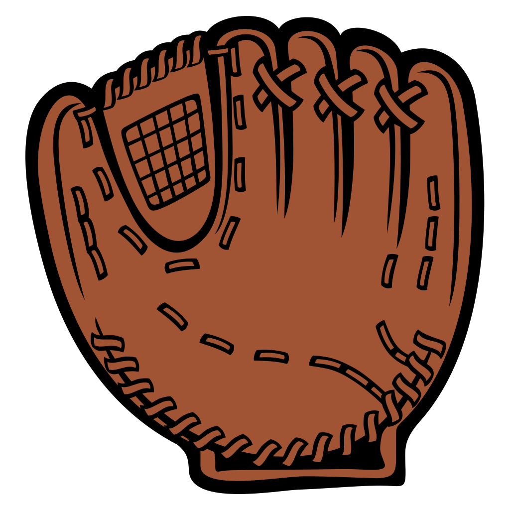 Creative baseball glove vector design for cutting machines