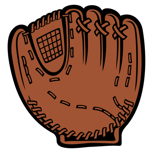 Creative baseball glove vector design for cutting machines