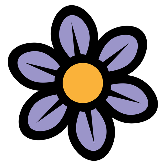 Creative purple flower design for cutting machine projects