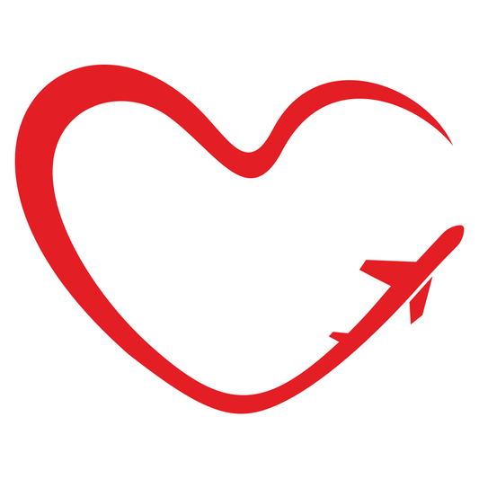 Airplane heart design for creative cutting projects
