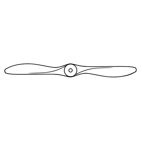 Creative vector design of an airplane propeller for crafting