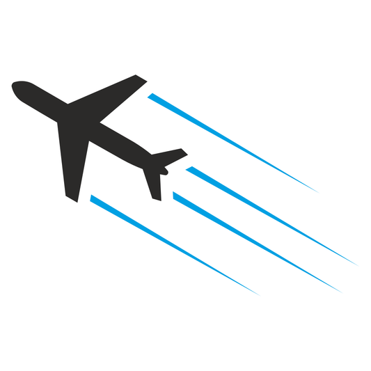 Stylish vector airplane design for creative cutting projects