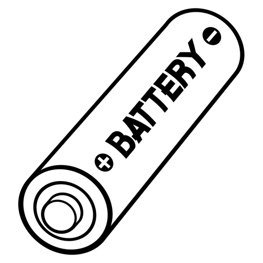 Unique vector design of alkaline battery for crafting projects