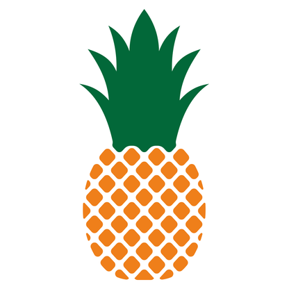 Creative pineapple design for cutting machines in vector format
