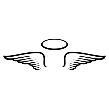 Elegant angel wings vector design for creative projects