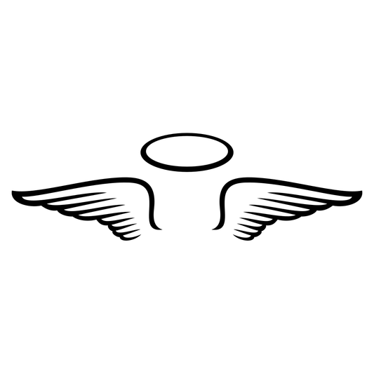 Elegant angel wings vector design for creative projects