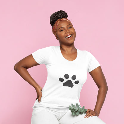 Creative black paw print design for cutting machines