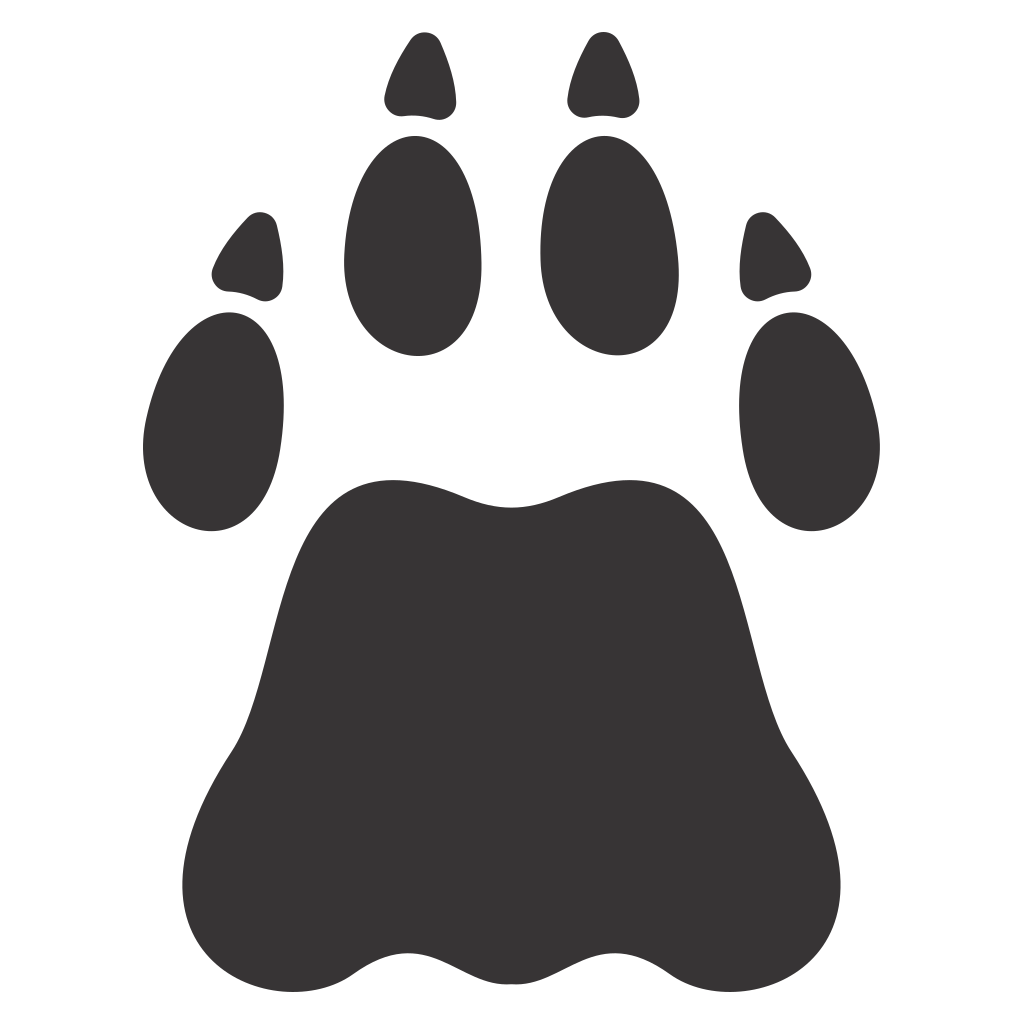 Creative paw print design for cutting machines