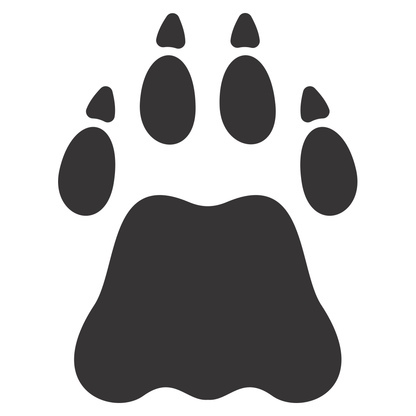 Creative paw print design for cutting machines