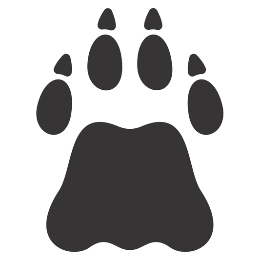 Creative paw print design for cutting machines