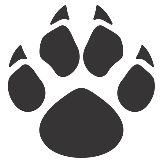 Stylish paw print design for creative crafting projects