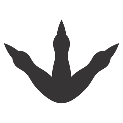 Creative dinosaur footprint design for cutting machines