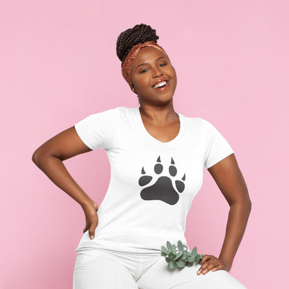 Creative vector paw print design for crafting projects