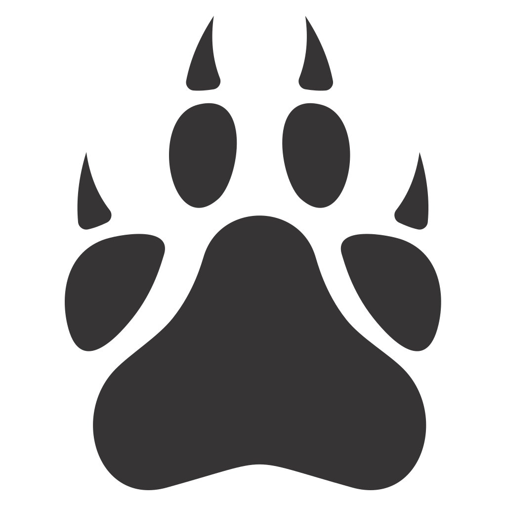 Creative vector paw print design for crafting projects