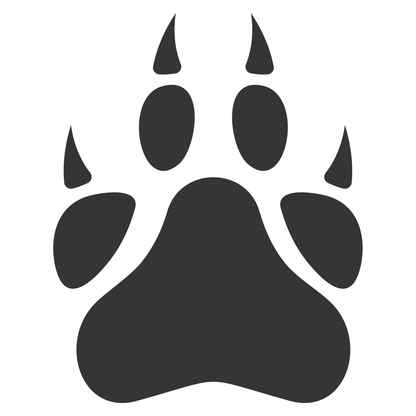 Creative vector paw print design for crafting projects