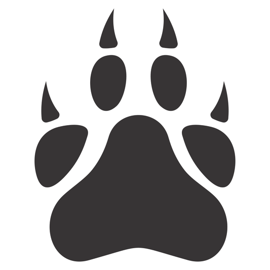 Creative vector paw print design for crafting projects
