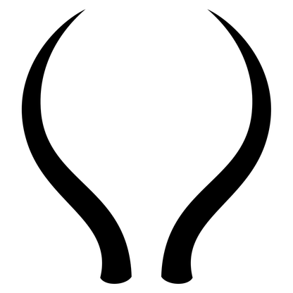 Unique vector design of antelope horns for creative projects