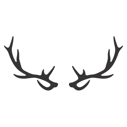 Stylish antler silhouette design for creative projects