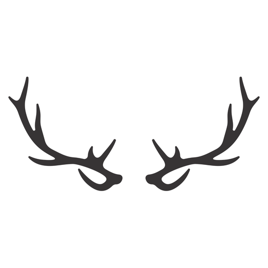 Stylish antler silhouette design for creative projects