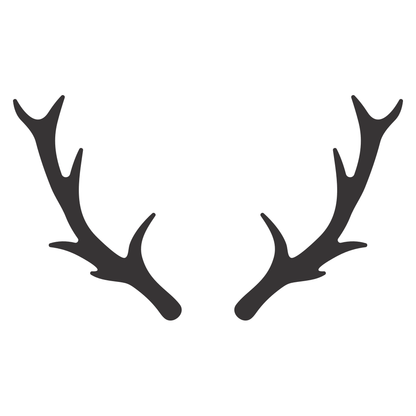 Unique deer antler silhouette design for crafting projects