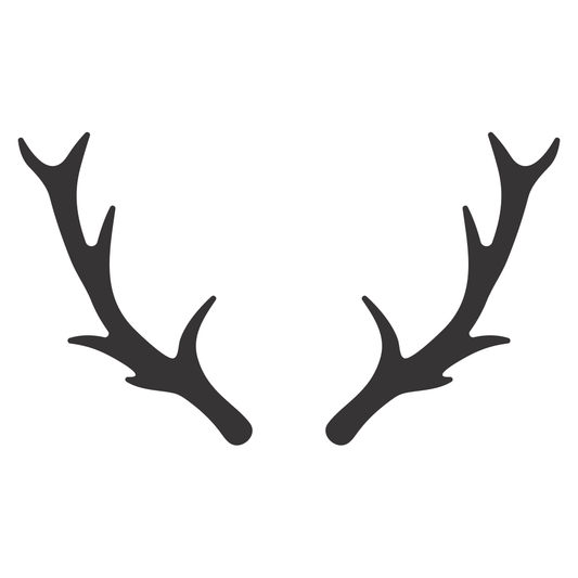 Unique deer antler silhouette design for crafting projects