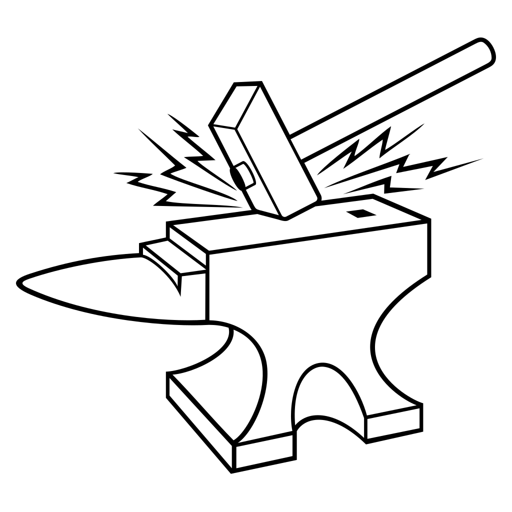 Creative crafting with hammer and anvil for cutting machines