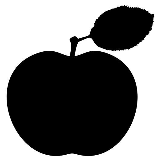 Creative vector apple design for cutting machine enthusiasts