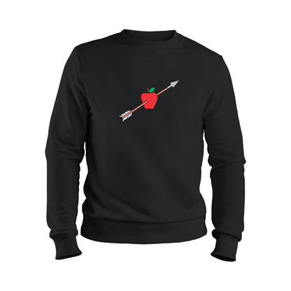 Creative vector design of an apple pierced by an arrow