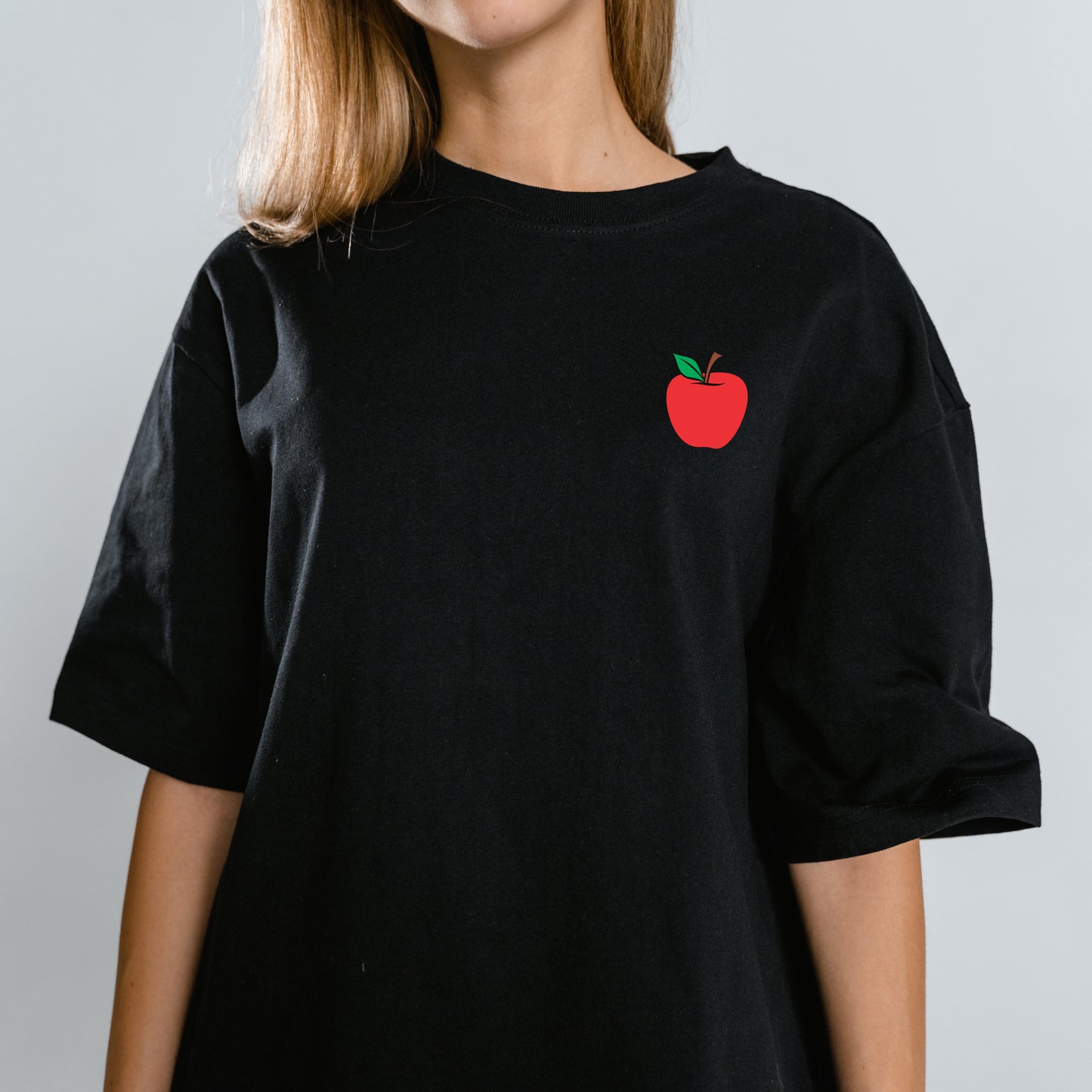 Vibrant red apple vector design for cutting projects