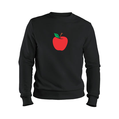 Vibrant red apple vector design for cutting projects