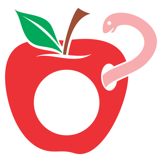 Creative apple vector design for cutting machines enthusiasts