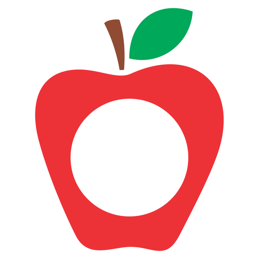 Creative apple vector design for cutting machines