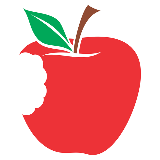 Creative red apple design for cutting machines