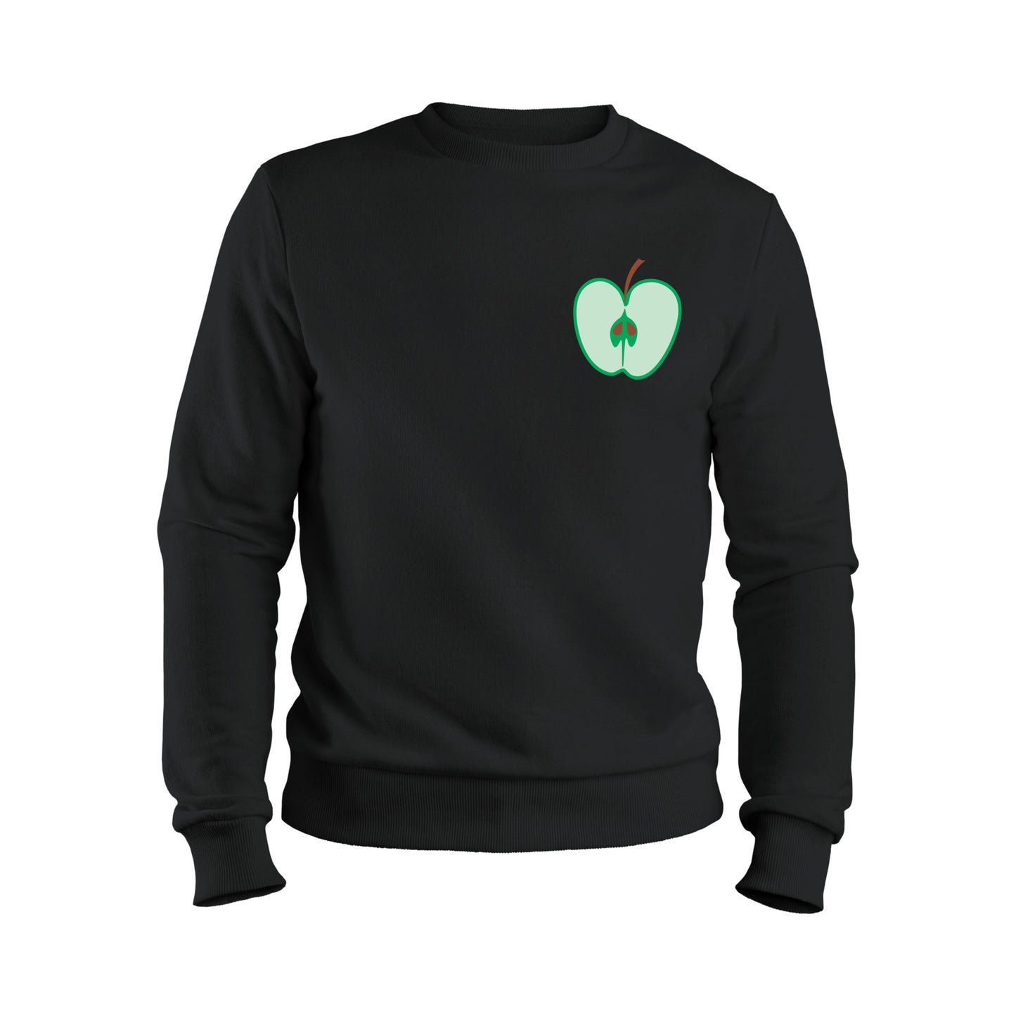 Creative green apple vector design for cutting machines