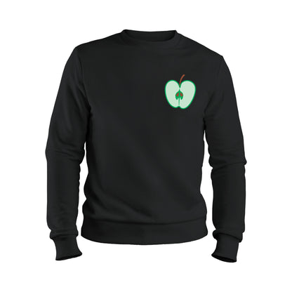 Creative green apple vector design for cutting machines