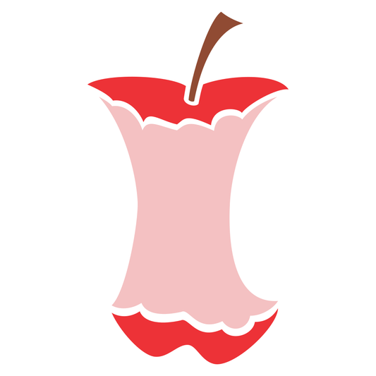 Creative apple core design for cutting machines and crafts